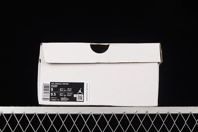 All categories Air Jordan Jordan series basketball shoes Air Jordan 4 F version Air Jordan 4 "Pine Green" AJ4 Joe 4 white and green first layer genuine label CT8527-113